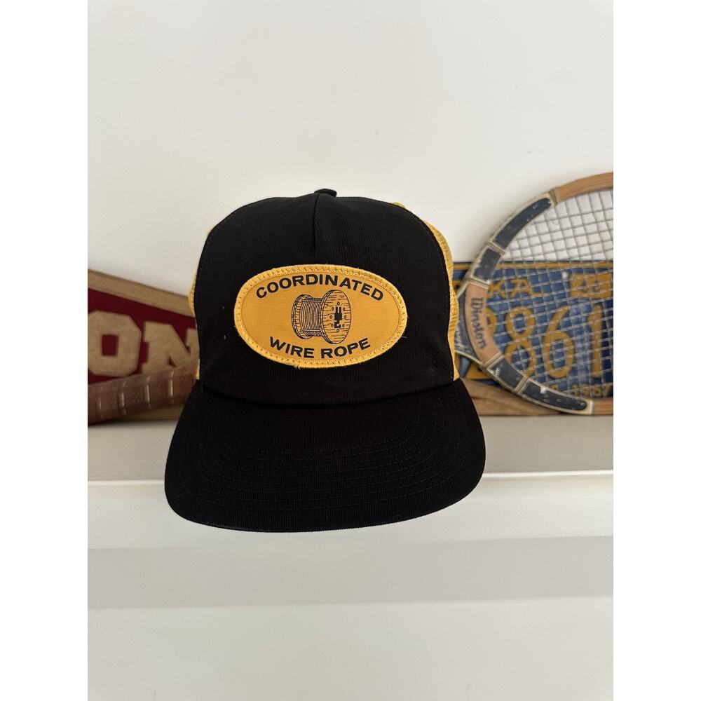 Vintage Trucker Snapback Hat Coordinated Wire Rope